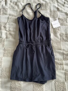 NWTBeyond Yoga black strappy romper size Small Super Soft